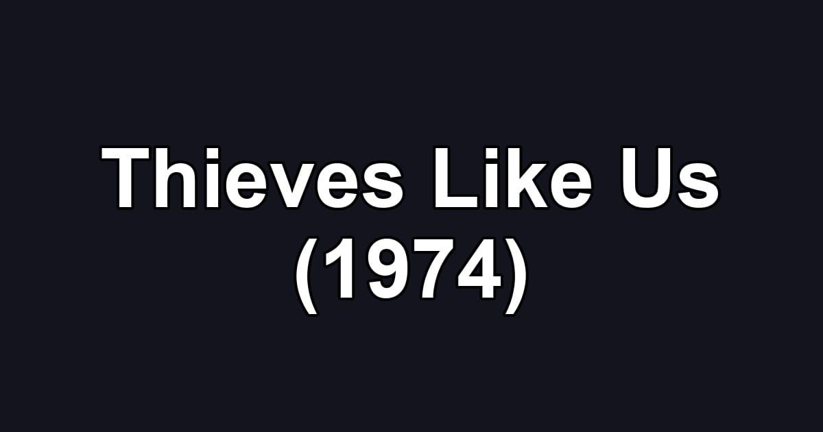 Thieves Like Us (1974)