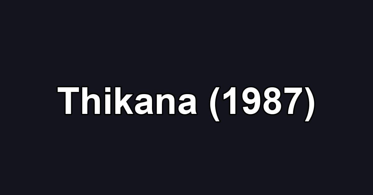 Thikana (1987)