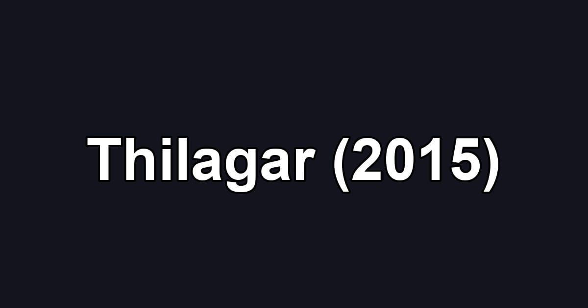 Thilagar (2015)