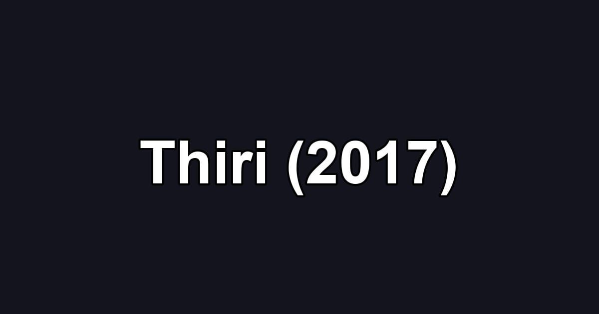 Thiri (2017)