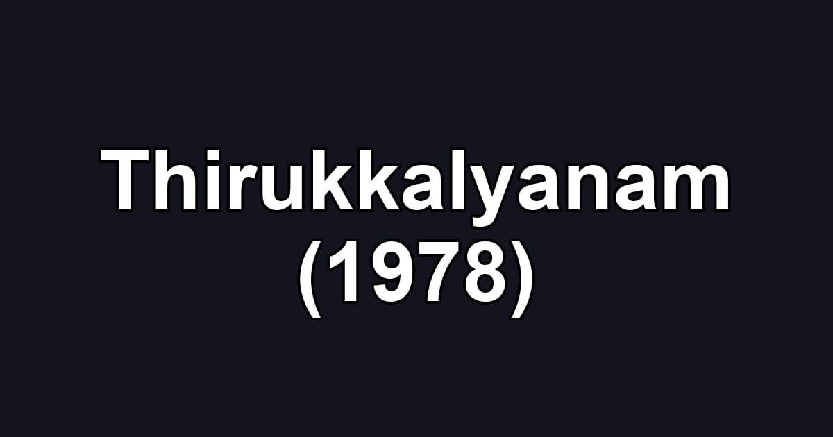 Thirukkalyanam (1978)