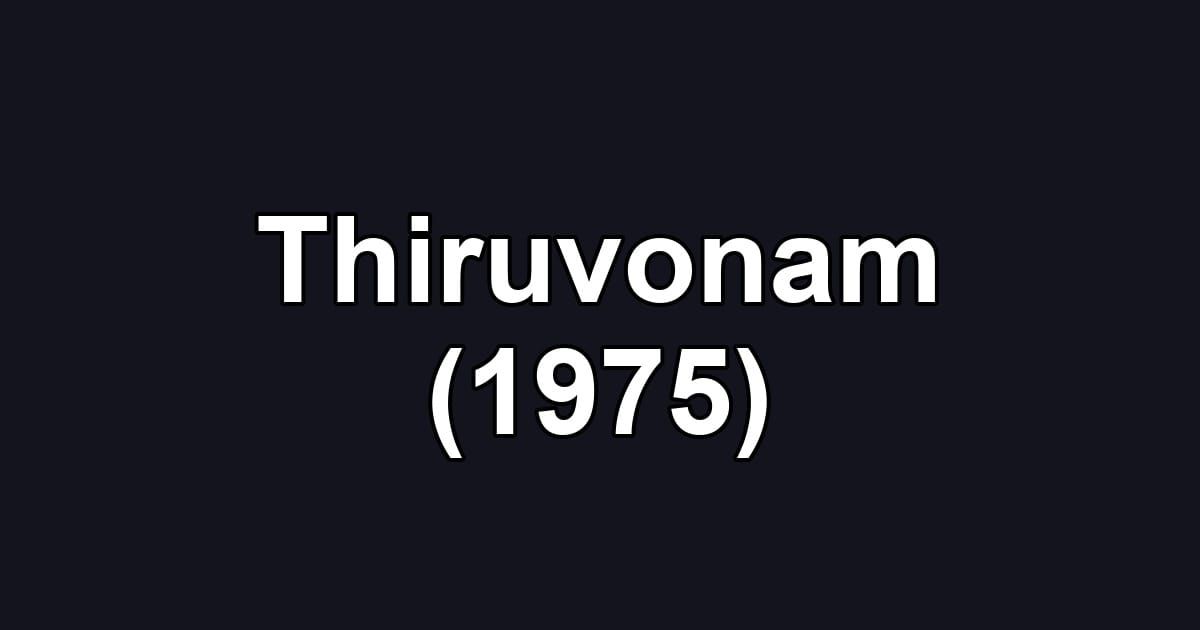 Thiruvonam (1975)