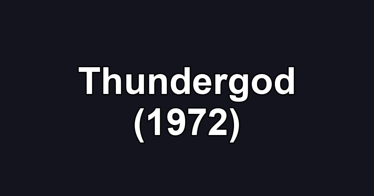 Thundergod (1972)