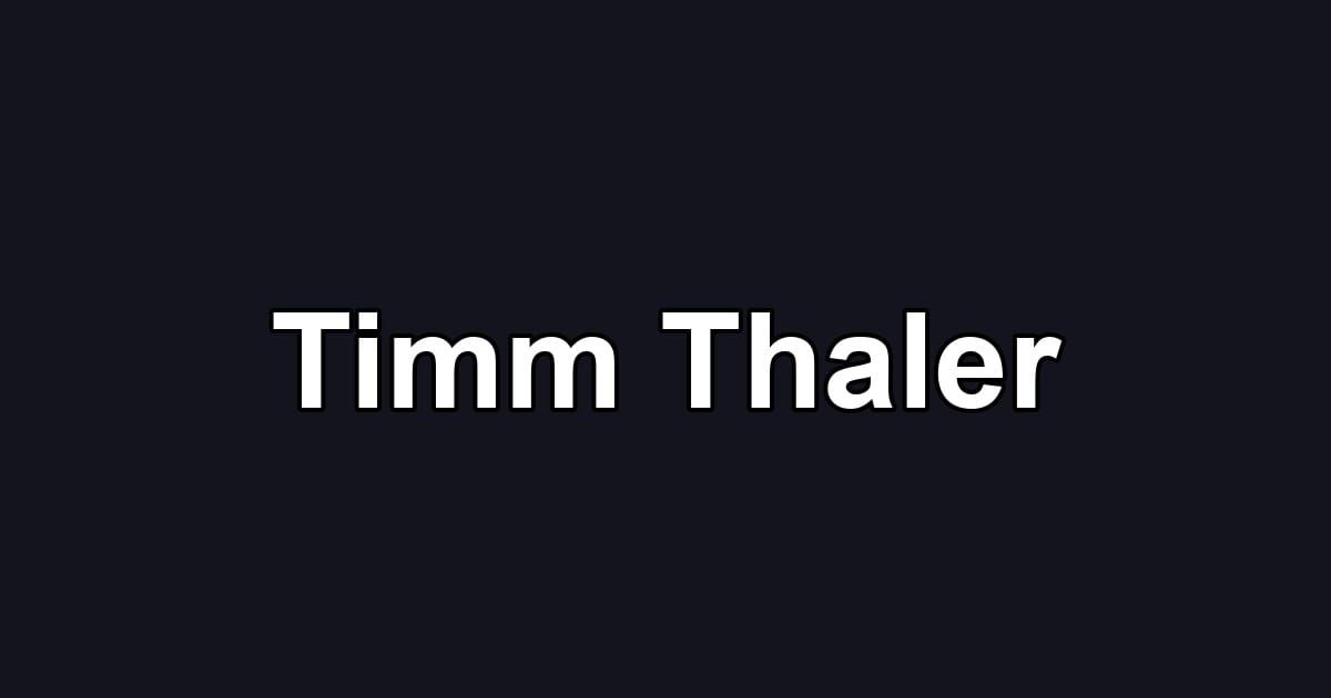 Timm Thaler