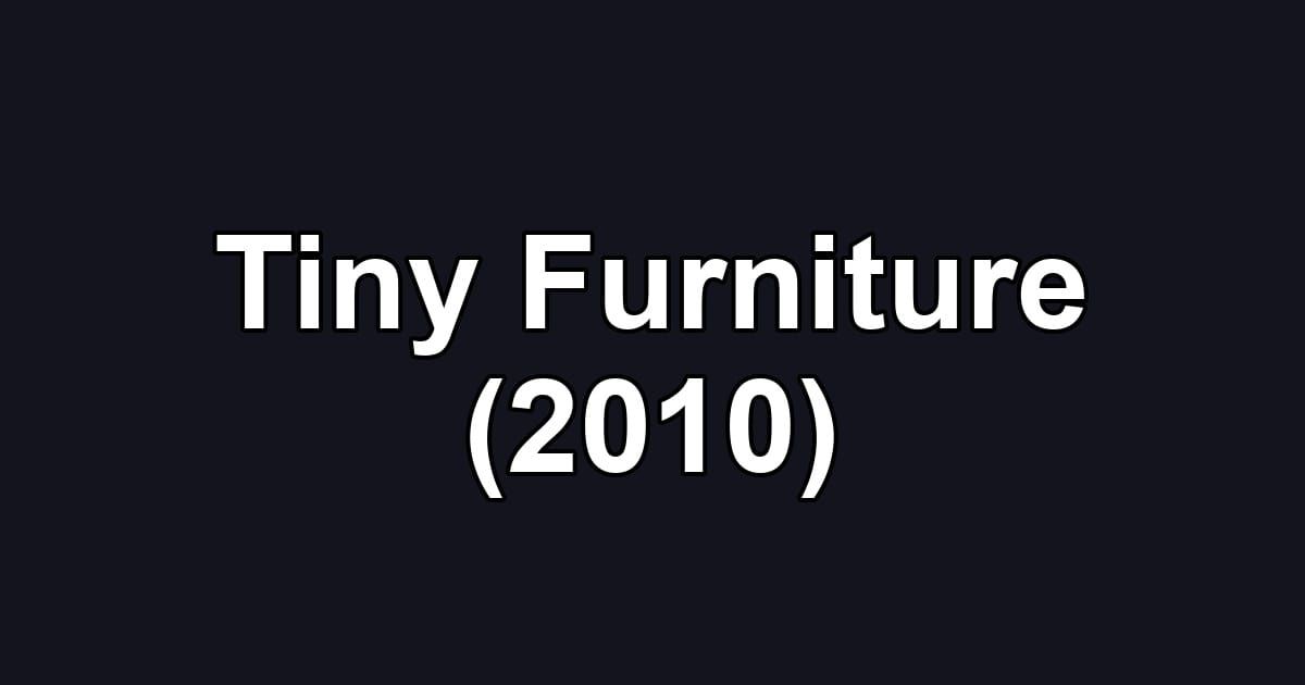 Tiny Furniture (2010)