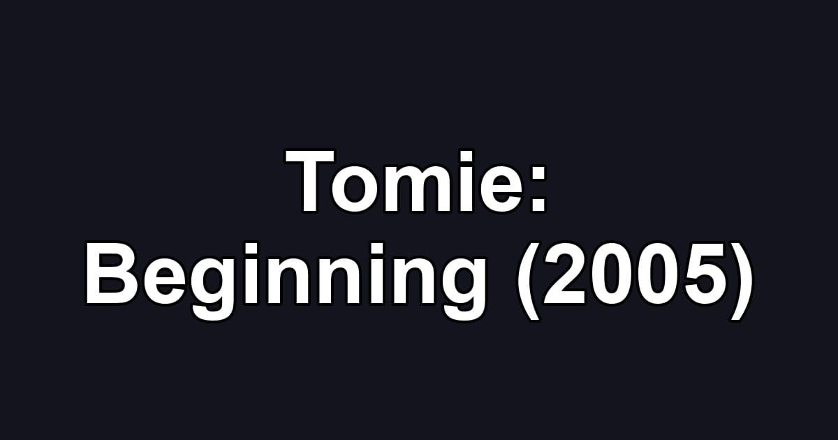 Tomie: Beginning (2005)