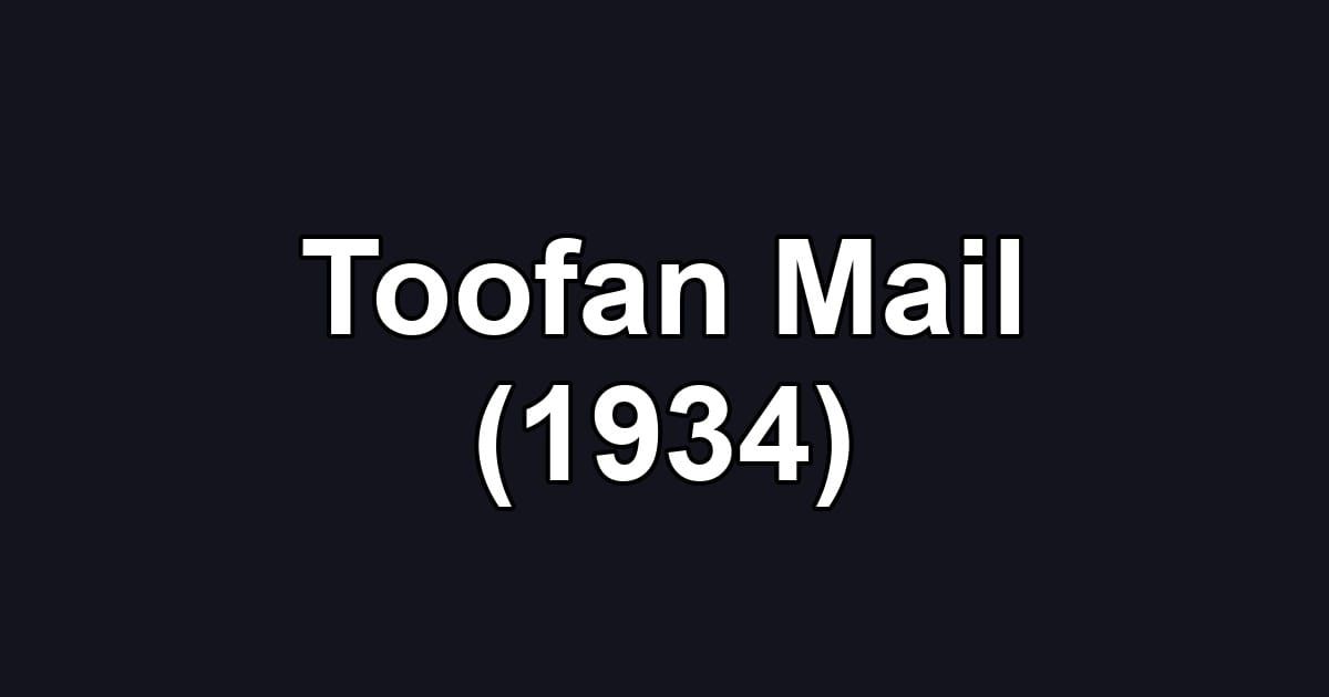 Toofan Mail (1934)