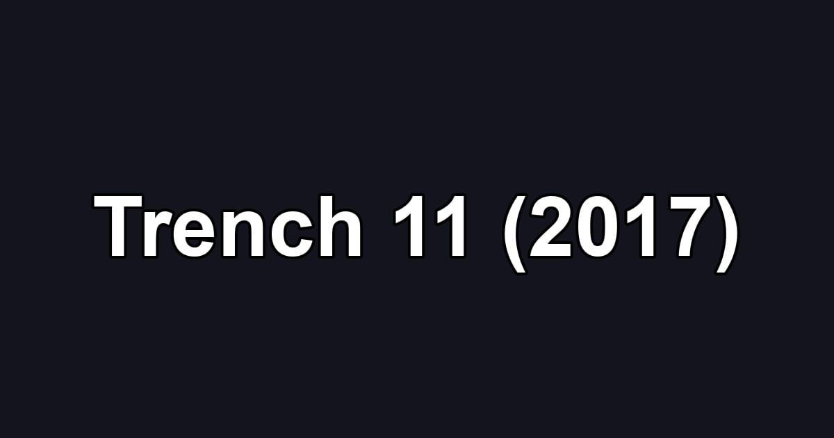 Trench 11 (2017)