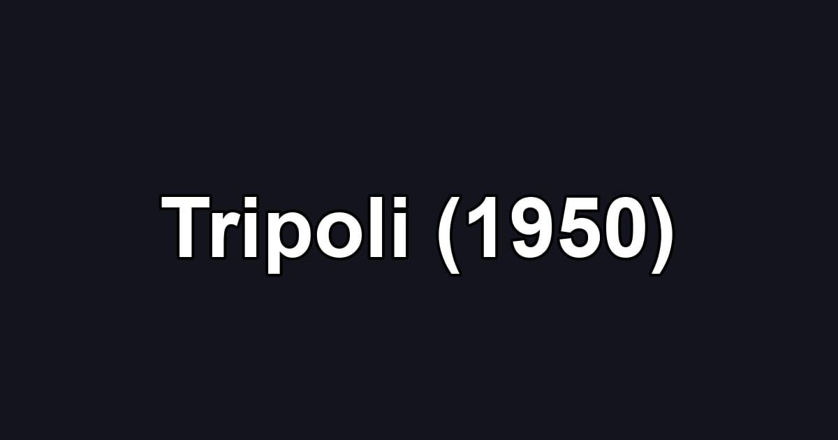 Tripoli (1950)