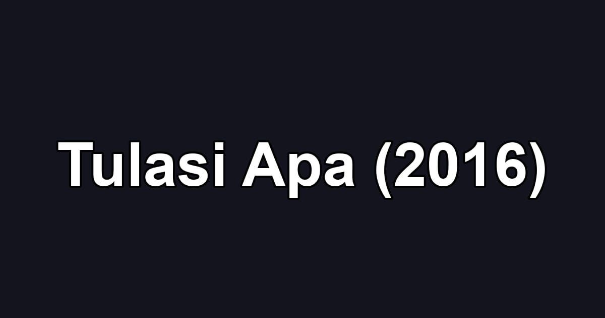 Tulasi Apa (2016)