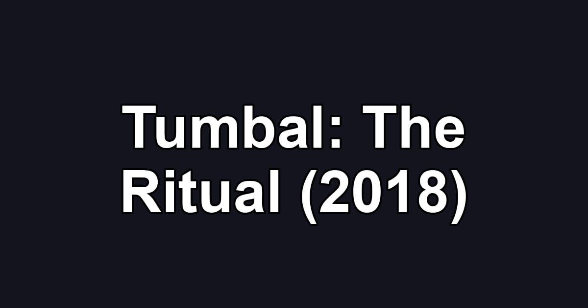Tumbal: The Ritual (2018)