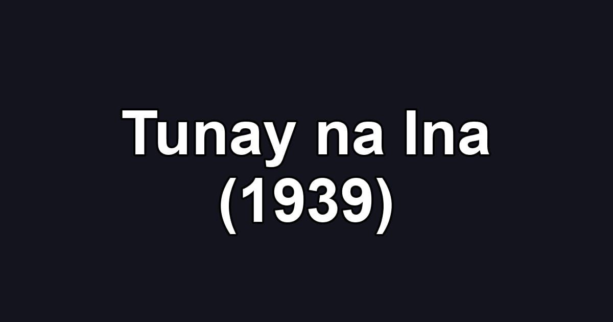 Tunay na Ina (1939)