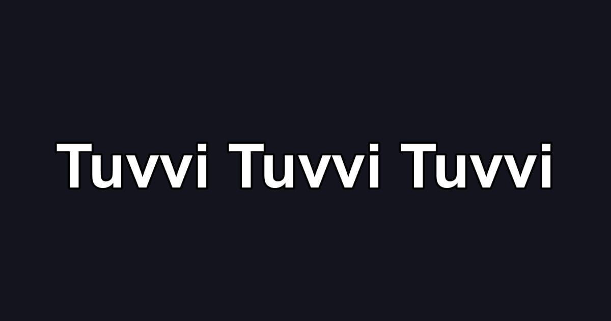 Tuvvi Tuvvi Tuvvi