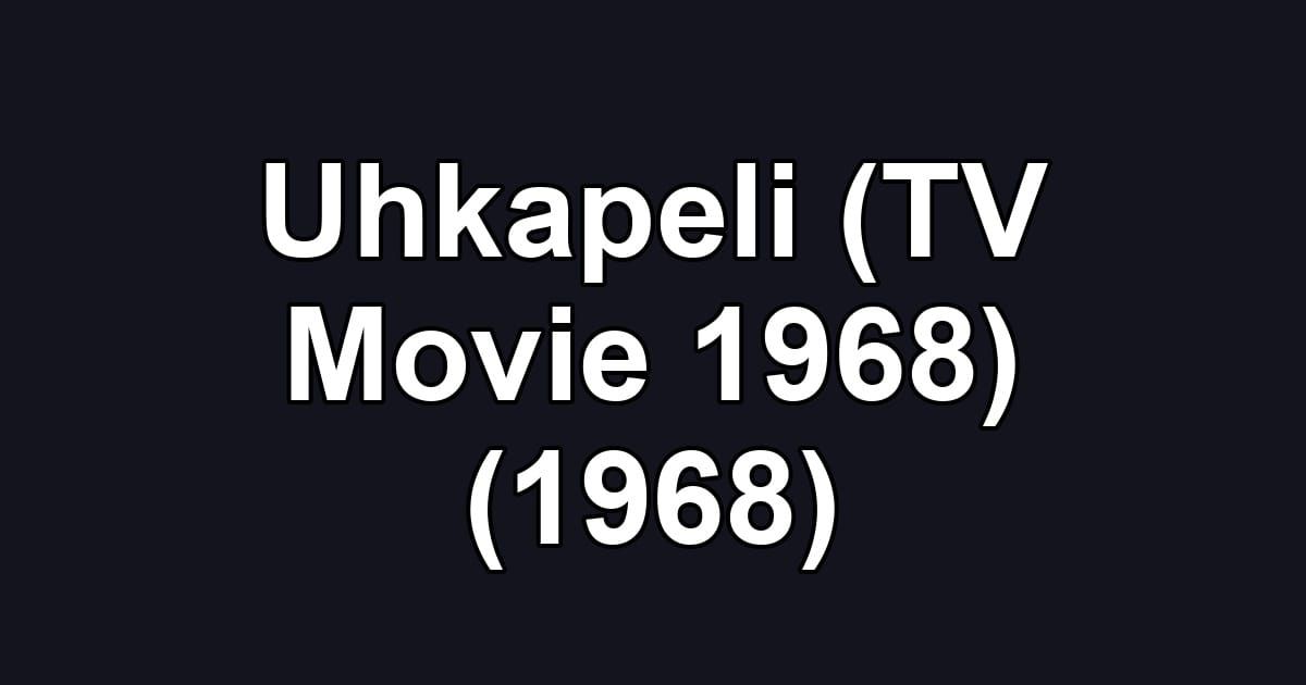 Uhkapeli (TV Movie 1968) (1968)