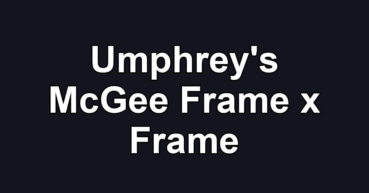 Umphrey's McGee Frame x Frame