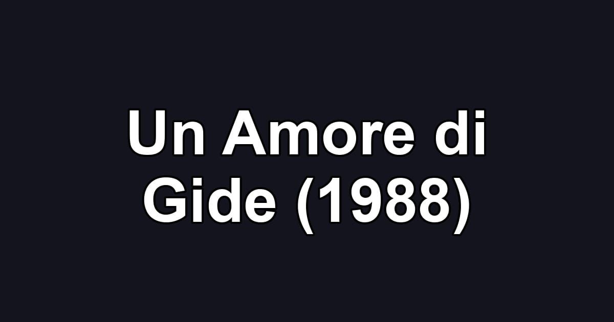 Un Amore di Gide (1988)