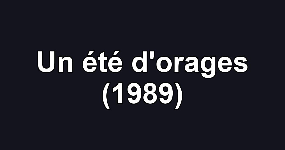 Un été d'orages (1989)