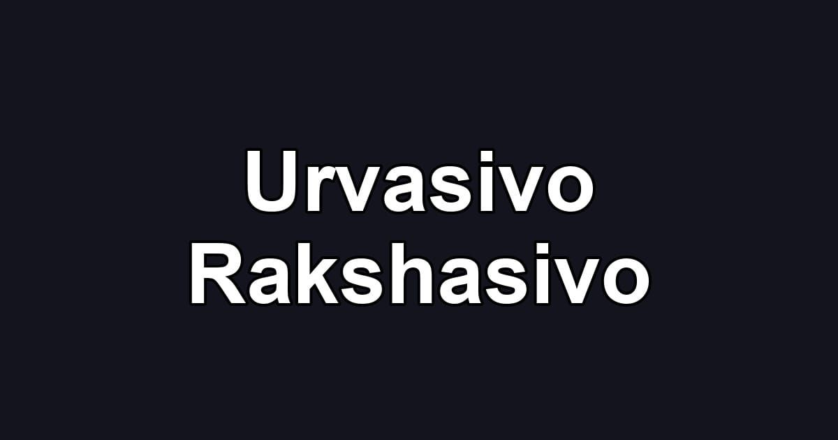 Urvasivo Rakshasivo