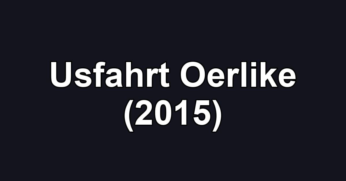Usfahrt Oerlike (2015)