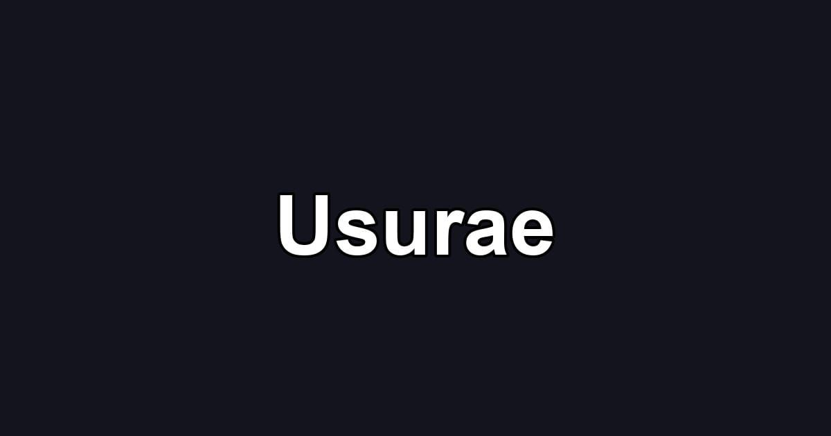 Usurae