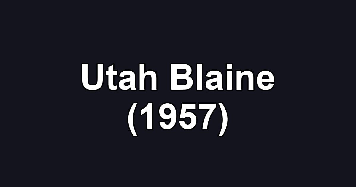 Utah Blaine (1957)
