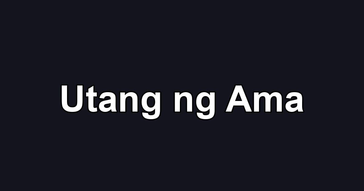 Utang ng Ama