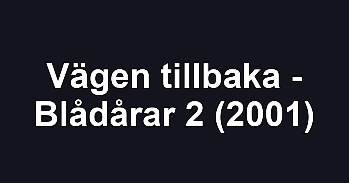 Vägen tillbaka - Blådårar 2 (2001)