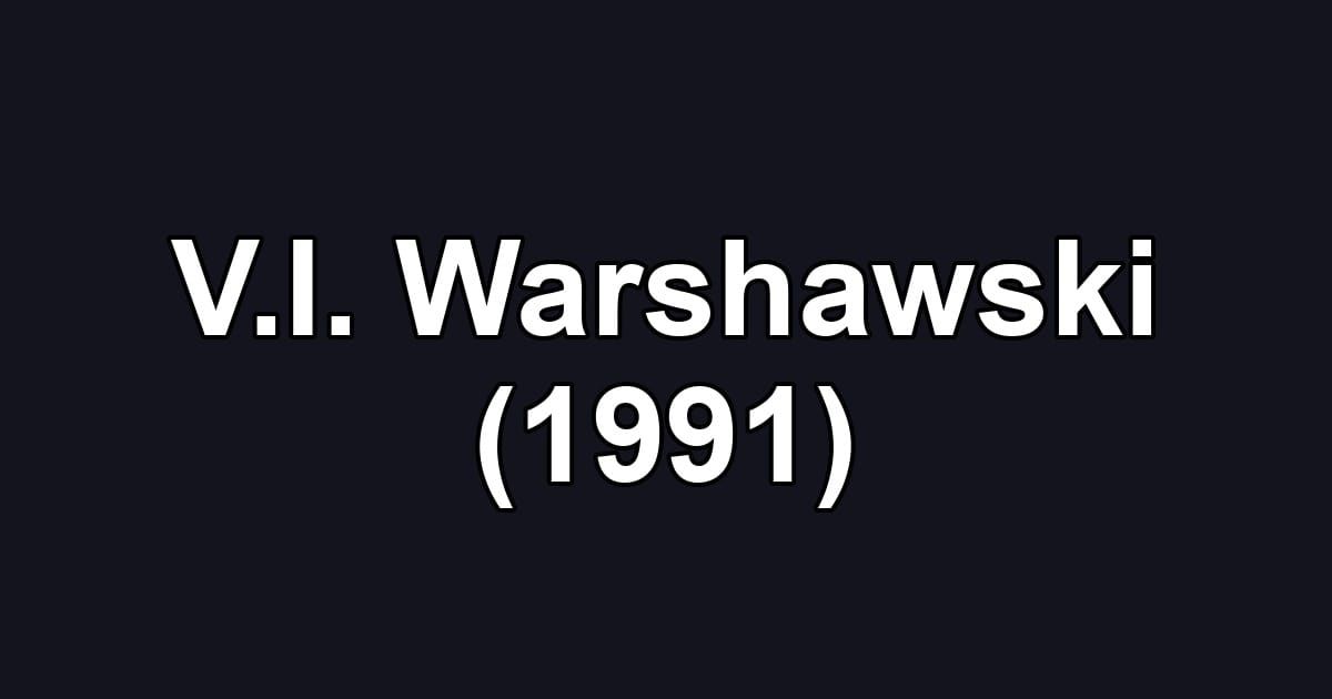 V.I. Warshawski (1991)