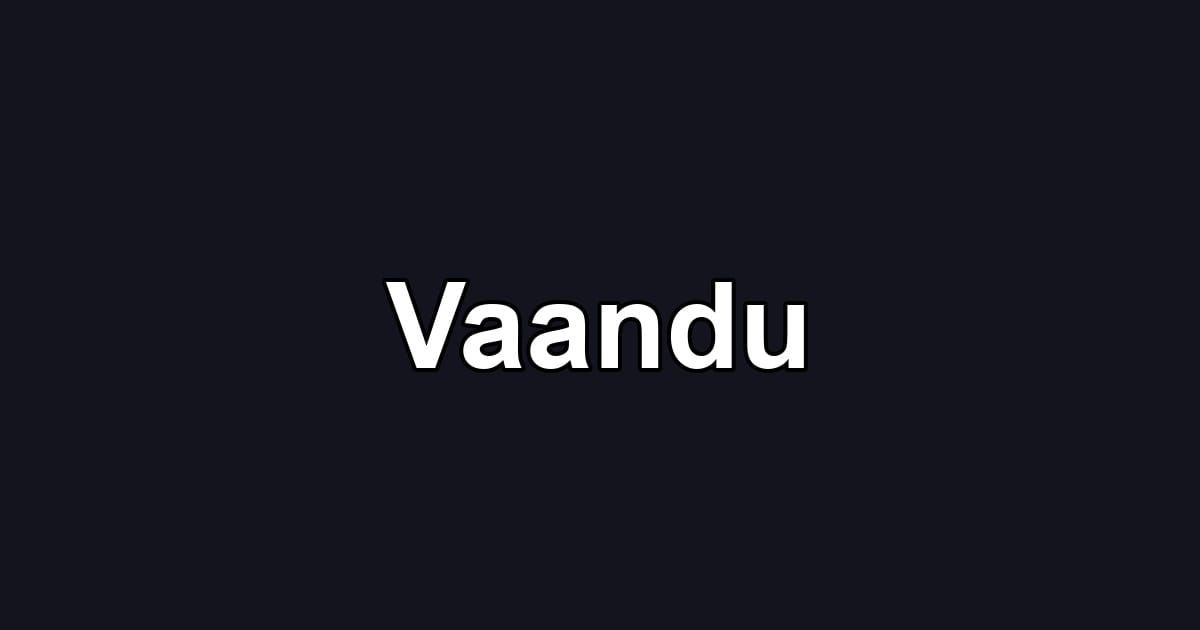 Vaandu