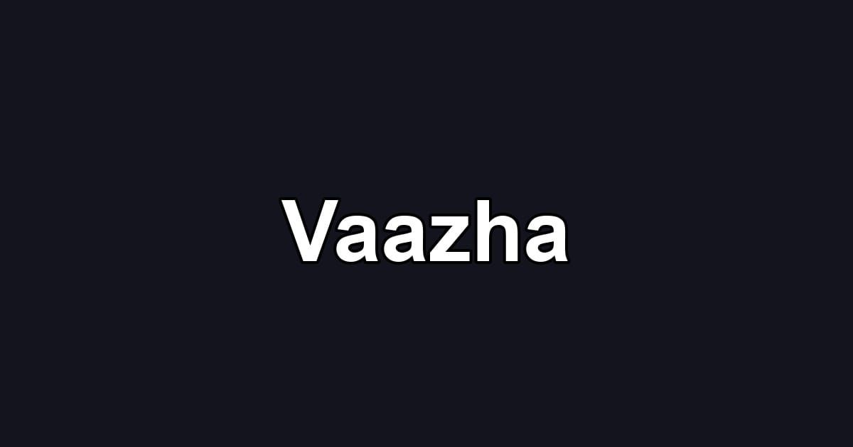 Vaazha