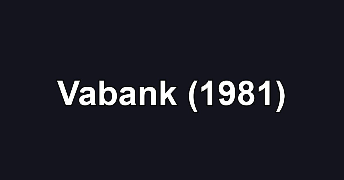 Vabank (1981)