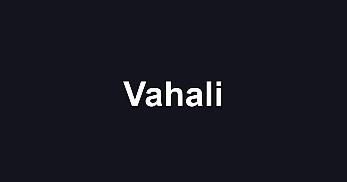 Vahali
