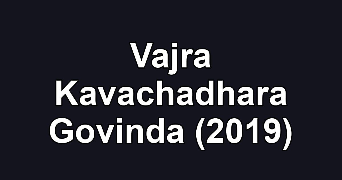 Vajra Kavachadhara Govinda (2019)