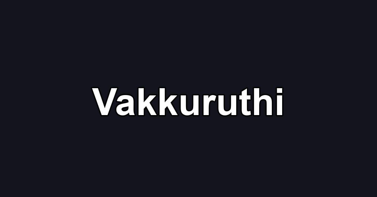 Vakkuruthi
