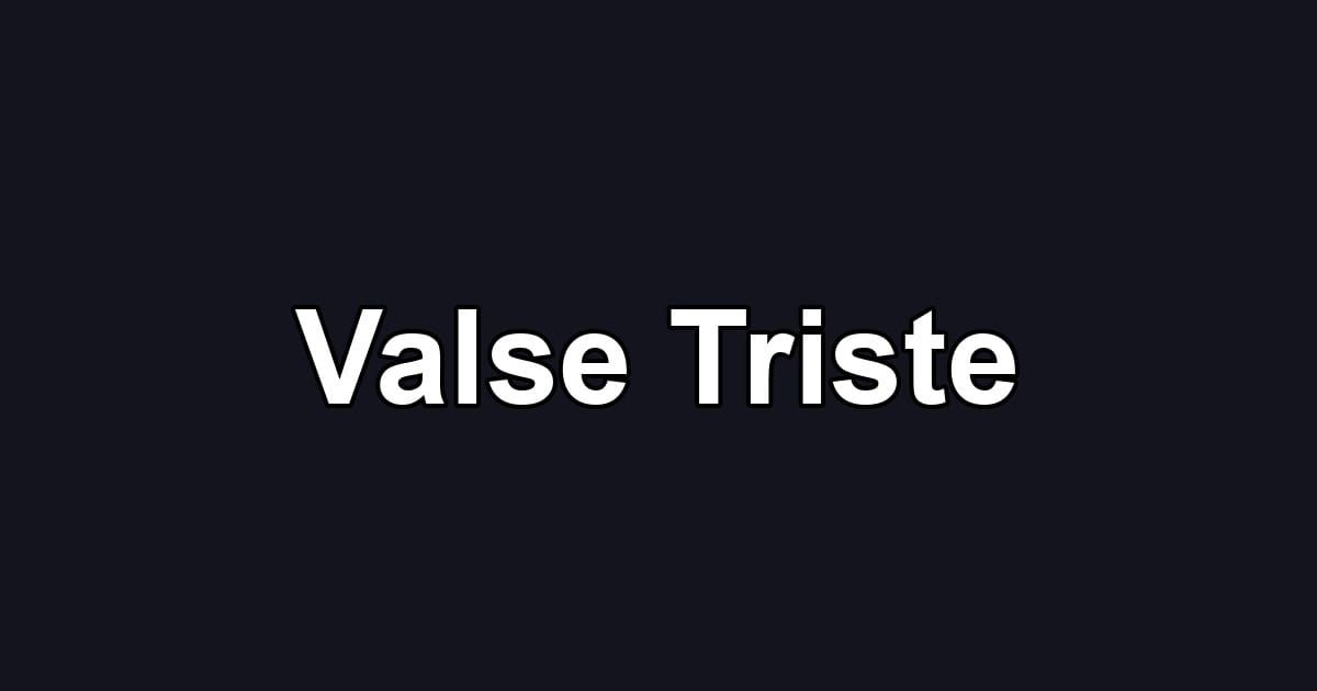 Valse Triste
