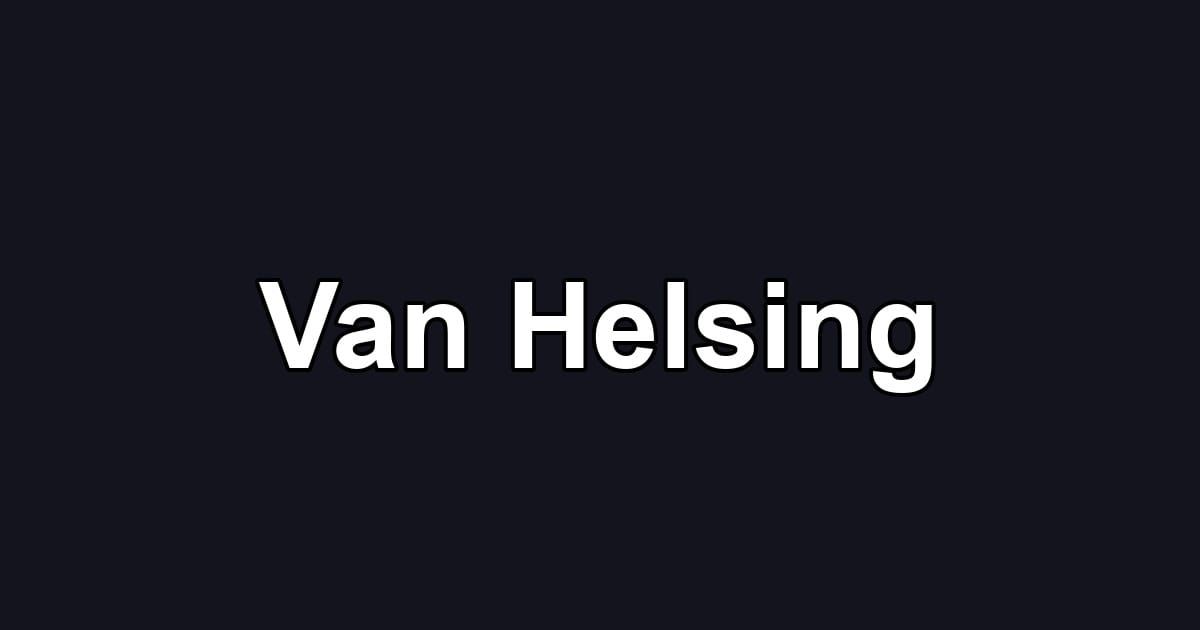Van Helsing