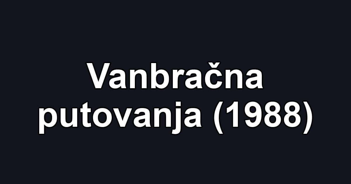 Vanbračna putovanja (1988)