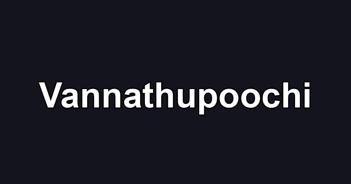 Vannathupoochi