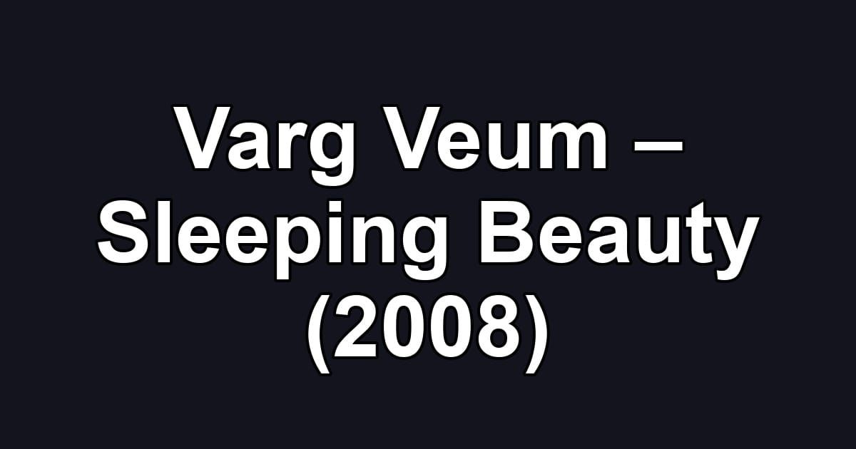 Varg Veum – Sleeping Beauty (2008)