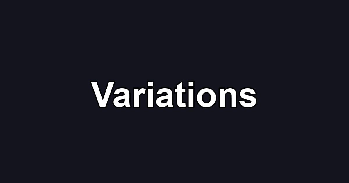 Variations