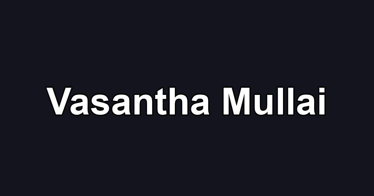 Vasantha Mullai