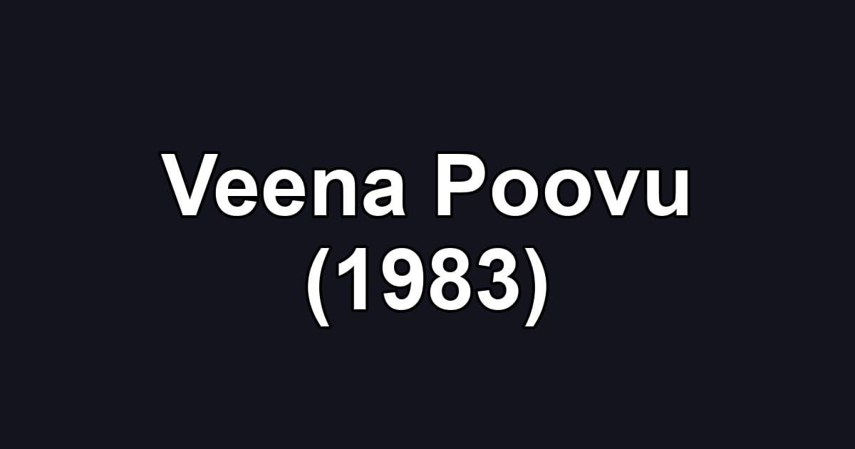 Veena Poovu (1983)