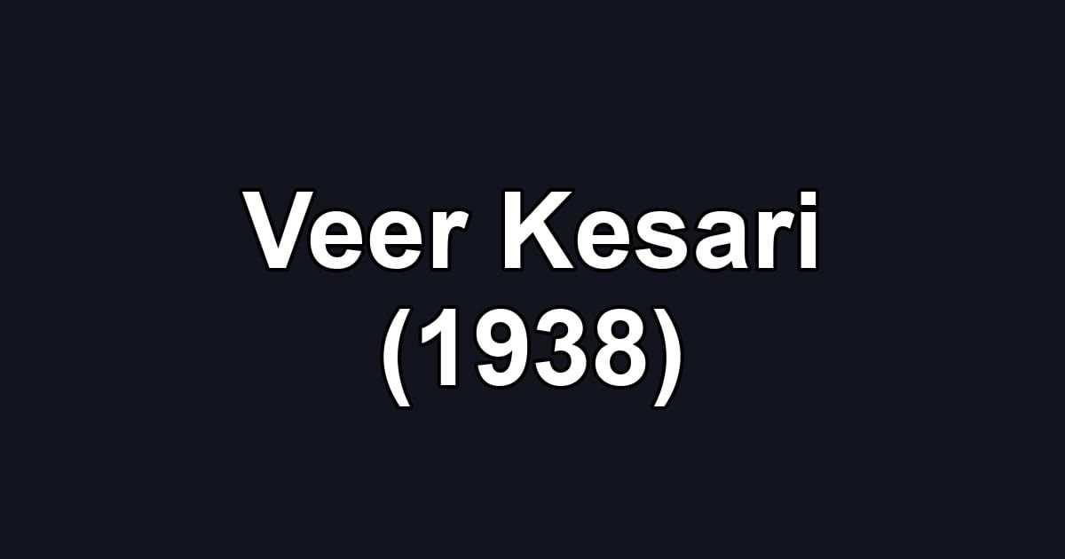Veer Kesari (1938)