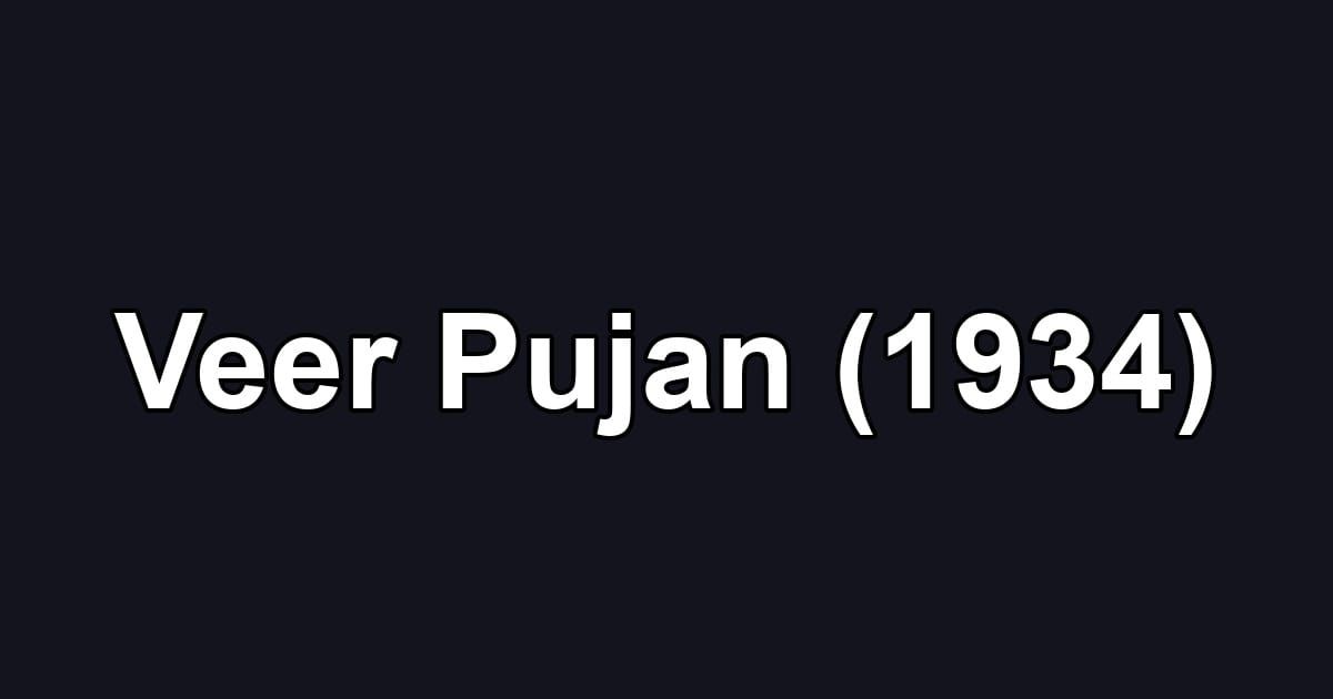 Veer Pujan (1934)