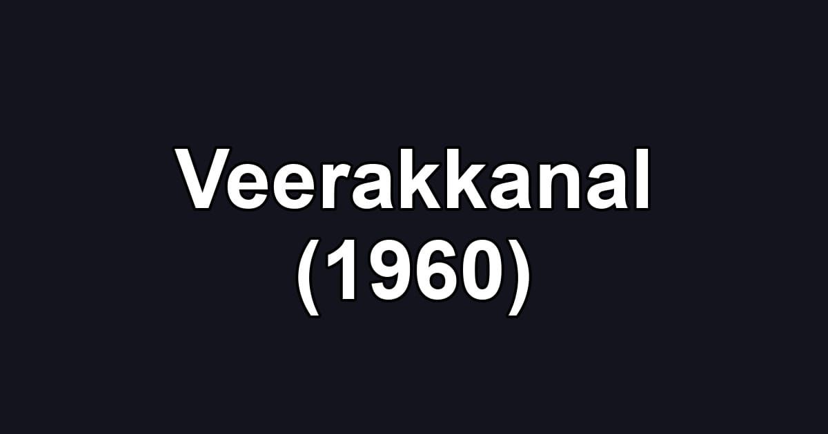 Veerakkanal (1960)
