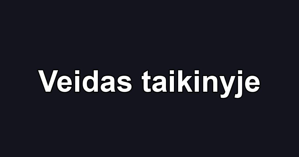 Veidas taikinyje