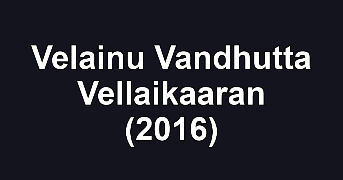 Velainu Vandhutta Vellaikaaran (2016)