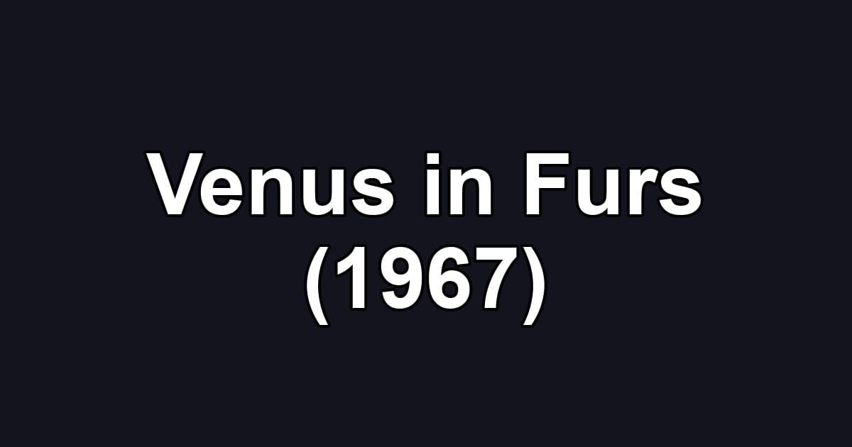Venus in Furs (1967)