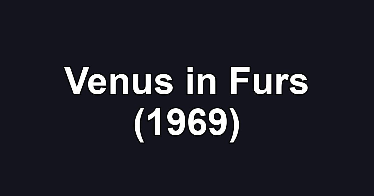 Venus in Furs (1969)