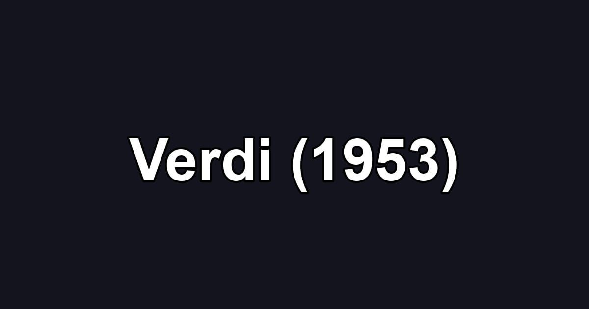 Verdi (1953)